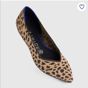 Rothys Leopard Print Point Flats NEW IN BOX 8.5